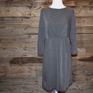 Uncle Frank Exposed Zipper 3/4 Length Sleeve Dress